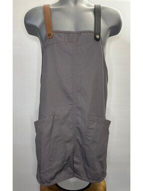 ChefWorks Contemporary Gray Apron Adjustable Straps Front Pockets Father's Day